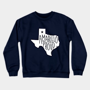 Amarillo Proud (White Ink) Crewneck Sweatshirt